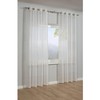 GARDINIA Sheer Eyelet Curtains 3D Stripe Sheer Eyelet Curtain Panel