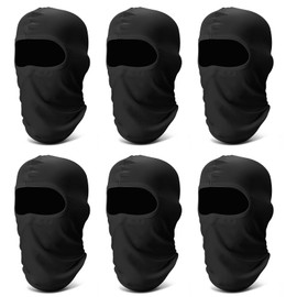 Fivali 6 Pack Balaclava Ski Face Mask: Cooling Neck Gaiter Full Head Mask for Men Women