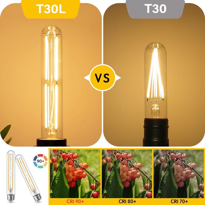 Sphoon Tubular Light Bulb 7.3 Inch Dimmable T10 LED Bulb