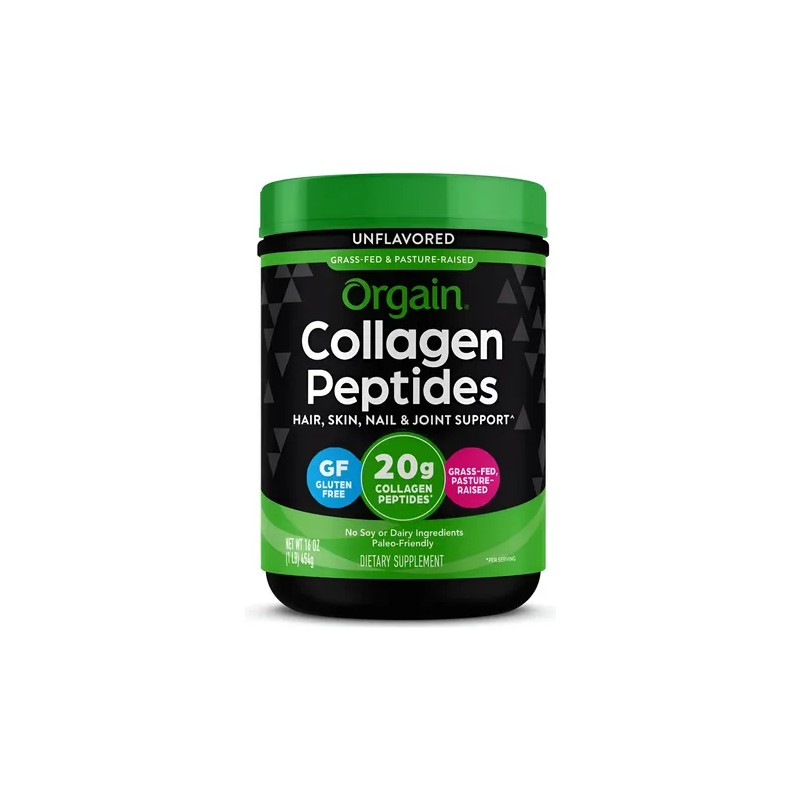 Orgain Collagen Peptides Sin Sabor 454 Gr Péptidos Polvo