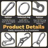 2 Pack Keychain Rings for Car Keys, Metal Key Chain