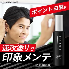 Success Black Point Color 14ml Natural Black Partial Dye White Hair Quick Cover