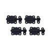 QCAA Deco Durable Steel Sliding Barrel Bolt, 2-1/2'', Black Coated,
