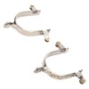 1 Pair Horse Spurs Stainless Steel Western Cowboys Spurs Men