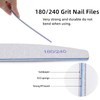 50 Pieces 180/240 Grit Nail Files for Natural Nails, Fingernail