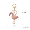 HEYU Cute Keyring, Bling Crystal Small Animal Keychain, Gold Sparkling