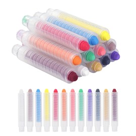 DODHEG Dustless Chalk, Colored Chalk, for Painting, Blackboard Writing, Office 12 Pcs Color 1