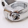 Chrome Mirror Mount Clamp for 1" Handlebars with 5/16" Mounting