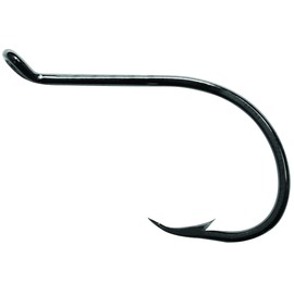 Mustad 92553-BN-2-10 Classic Octopus Hook, Black Nickel, S 2