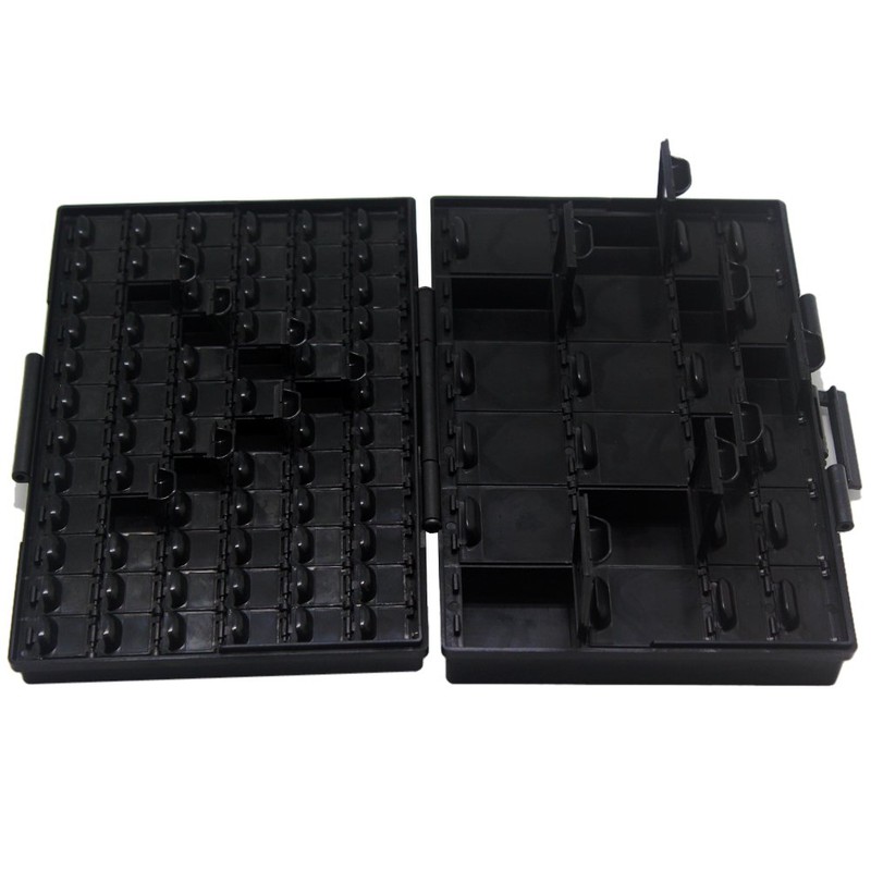 AideTek BOXALL96AS 96 Compartments Anti-static ESD Safe Empty Enclosure SMD