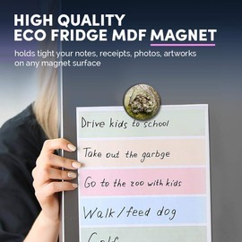 1 x Round MDF Magnet - Owl Chicks Baby Bird Cute Wildlife 45962