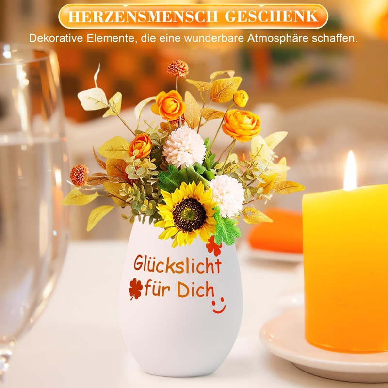 Gifts for Women Christmas, Lantern with Engraving Lucky Light, Tea