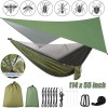 Double Camping Hammock With Mosquito Net Nylon Hanging Bed &