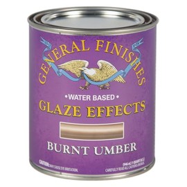 General Finishes Water Based Glaze Effects, 1 Quart, Burnt Umber
