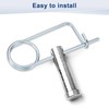 M METERXITY 4-Pack Brooch Shape Cotter Safety Pin, 4x63mm Spring