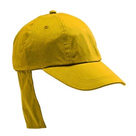 Adventure Togs Kids Legionnaires Cap - Kids Sun Hat for Girls or Boys with UV Protection - Quick Drying Microfibre UPF 40+, Yellow, 55cm (5-10 Years)