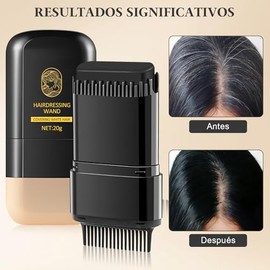 Peine de Tinte para Cabello - Hair Dye Stick, Barra Reparadora de Color de Cabello Portátil, Cubre Canas, Uso Rápido, Resistente al Agua y al Sudor, U