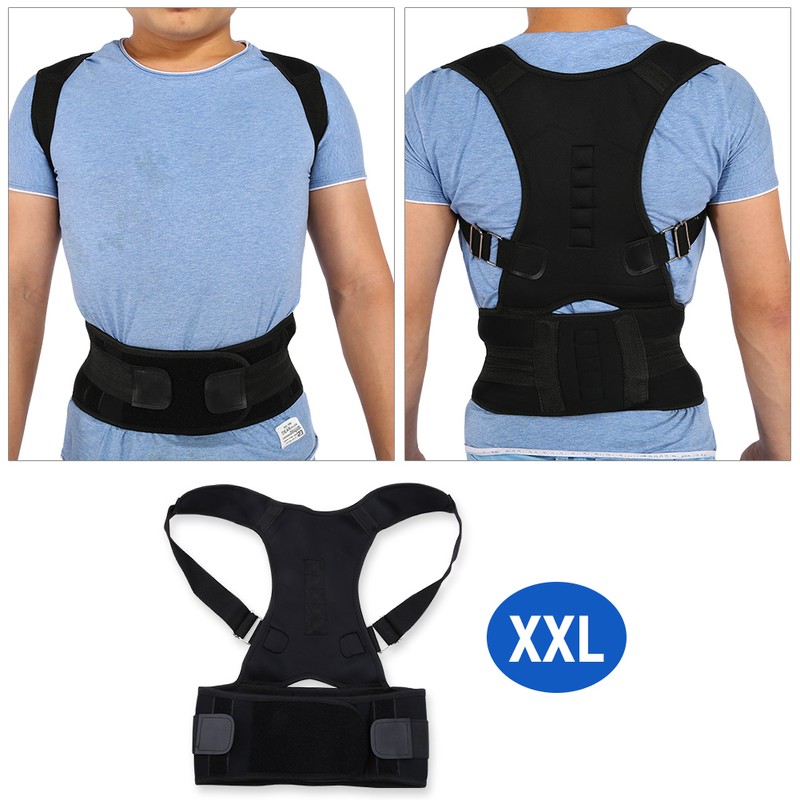 Adjustable Shoulder Brace Support Straighten Back for Posture Correction (XXL)