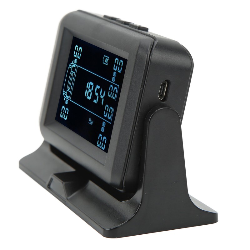 12 Wheel Tire Pressure Monitor 4 Alarm Modes DC 5V