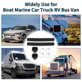 TUCKBOLD Car Truck RV Bus Van Boat Car Heater Duct Kit Car Heater Duct Pipe Hose Set with Heater Pipe Air Vent Outlet Cover Clamp 42mm ID 100cm Max l