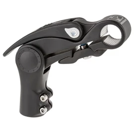 Resul Ahead Stem for 1.1/8 Inch Fork, Angle Tool-free Adjustable, 25.4/31.8 mm Handlebar Clamp, Black (31.8 mm Handlebar Clamp)