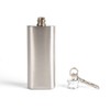 Audiophile Hip Flask Stainless Steel Bottle with Keychain Cap 2oz