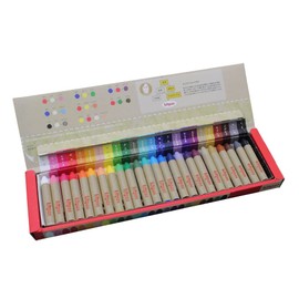 Nihon Rikaku KMRW-24C Kit Pass Medium Rice Wax, 24 Colors