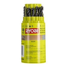 Ryobi RAK18DMIX Mixed Drill Bit Set (18 Piece)