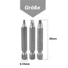 Mesee 50mm Square Head Screwdriver Bit Set with 1/4 Inch