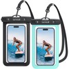 Lamicall 2Packs Waterproof Pouches, Beach Vacation Essentials for Wemen Men,