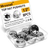 8PCS 1/2” Push Nuts Axle Cap, Push on Pushnut Spring