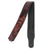 Walker & Williams GB-126 Bourbon Brown Padded Guitar Strap Texas
