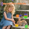 Rabbits Stacking Cups for Guinea Pigs, 8PCS Bunny Stackable Toys,