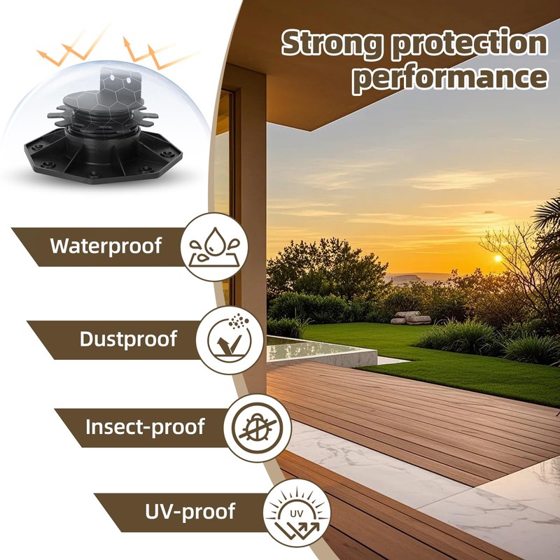 12pack Decking Pedestal Adjustable, Decking Risers Adjustable 30-60 Mm(11.8-23.6inch), Decking