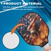 Kathyboom Racquet Cover Compatible with Pickle-Ball,Fire American Flag Eagle Paddle
