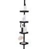 Bath Bliss 4 Tier Tensions Corner Shower Caddy Shelves Adjustable