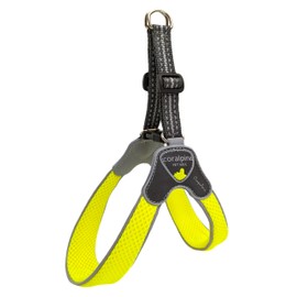 Coralpina Italian Design High Quality Soft Airmesh Dog Puppy Harness Medium Neon Yellow