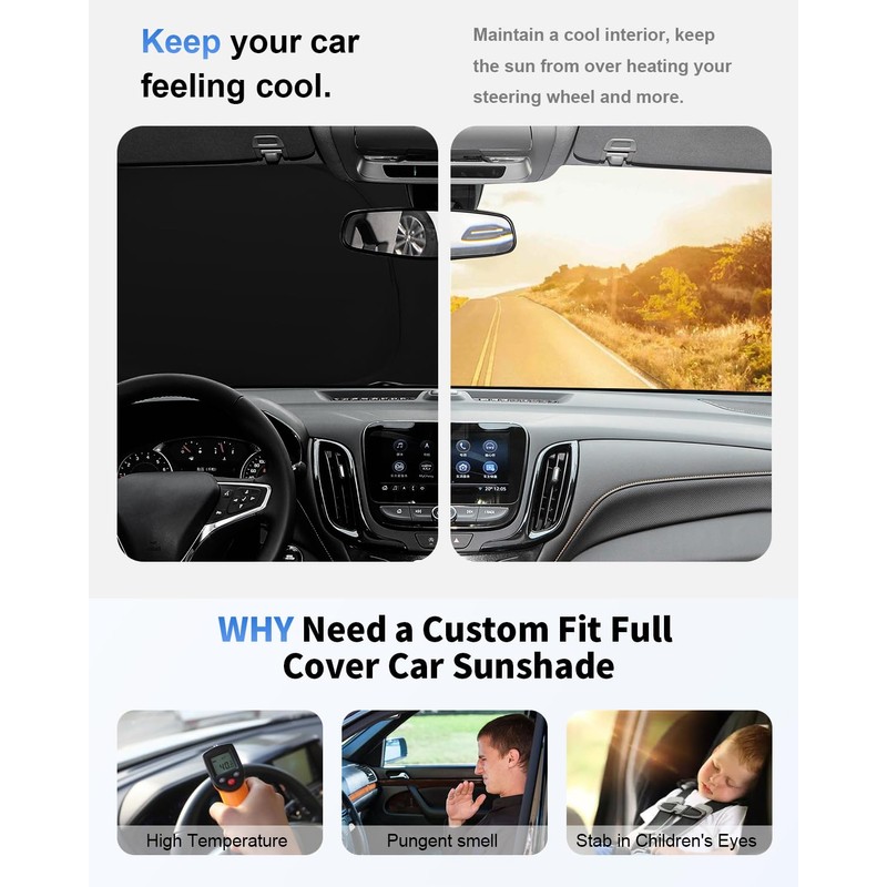 Sun Shade Windshield Sunshade for Pacifica Accessories Window Sun Shield