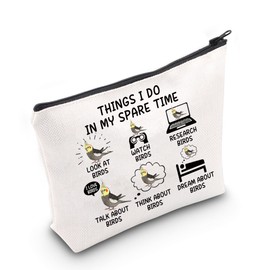 CMNIM Red Cardinal Makeup Bag Cardinal Gifts Red Birds Zipper Pouch Bag Cardinal Merchandise For Birds Lover Gift (Red Cardinal Makeup Bag)