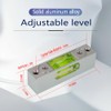 High precision aluminum alloy metal adjustable level bubble small square