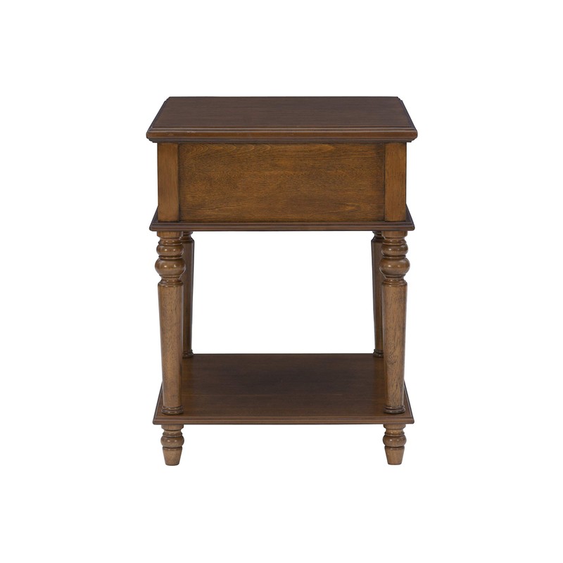 Powell Hazelnut Modern Classic Side Vivian Table