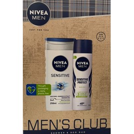 Nivea Men Men's Club Sensitive Shower & Deo Duo Gift Set