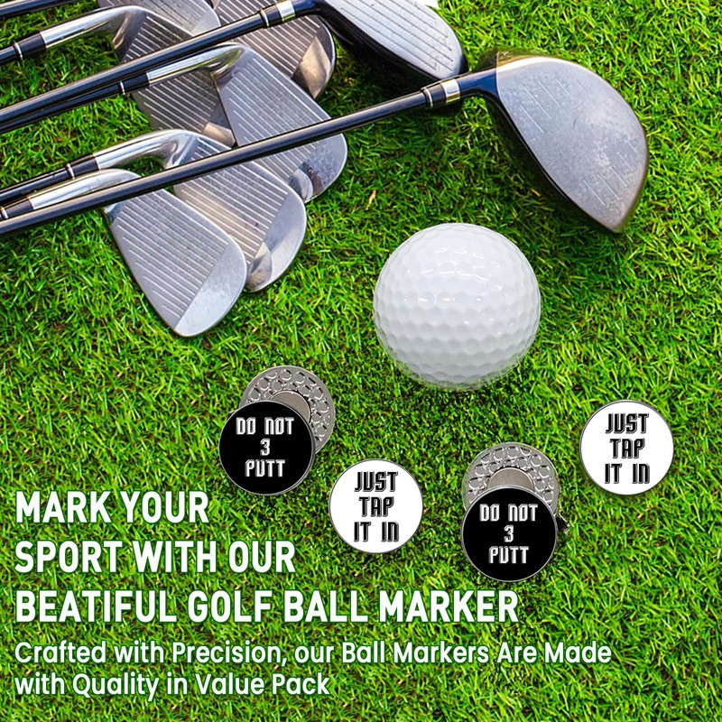 Golf Ball Markers and Hat Clip Magnetic Value Set for