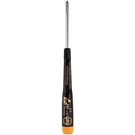 Wiha 27307 Phillips Screwdriver with Precision ESD Safe Dissipative Handle, 00 x 75mm by Wiha