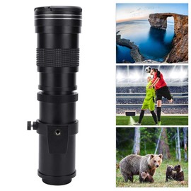 Hopcd 420-800mm f/8.3-F16 Manual Telephoto Zoom Lens T2 Mount F/8.3-16 Aperture DSLR Cameras Telephoto Zoom Lens for/for Minolta, for