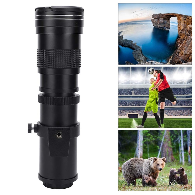 Hopcd 420-800mm f/8.3-F16 Manual Telephoto Zoom Lens T2 Mount F/8.3-16