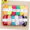 IWOWHERO 12pcs Strands Thick Wool Yarn Knitting Supplies Handmade Yarn