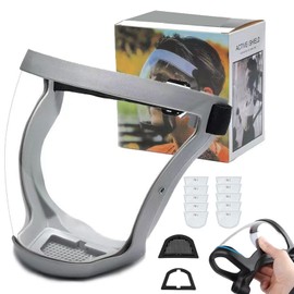 Wjfrnk 2024 Best Anti Dust Face Shield,Toolkit Face Mask,Tooltekt Dust Mask,Tooltekt Anti-Dust & Fog-Free Face Shield, for Weeding,Sanding,Dust Protection Work Etc (Grey)