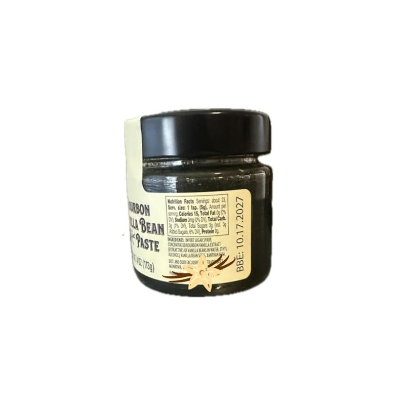 Bourbon Vanilla Bean Paste 4oz 113g (Two Bottles) (paste 2