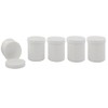 Kosmetex Leere Dose, Kosmetikdose weiÃ, rund 100gr / 125ml Schraubdose, Kunststoffdose, Cremedose, Kruke, Salbendose, 5 x 100gr / 125ml